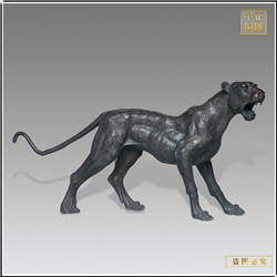 金錢豹銅雕塑鑄造加工 金錢豹銅雕塑鑄造加工