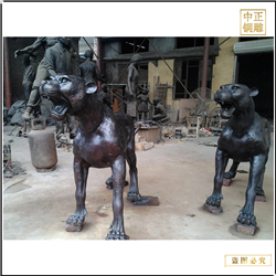 金錢豹室外擺件鑄造 金錢豹室外擺件鑄造