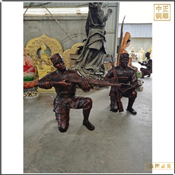抗戰(zhàn)時期人物銅雕塑 抗戰(zhàn)時期人物銅雕塑
