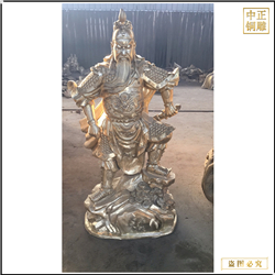 黃銅關(guān)公雕塑擺件 黃銅關(guān)公雕塑擺件