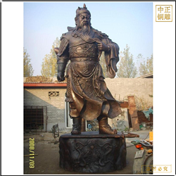 落地站像關(guān)二爺銅像 落地站像關(guān)二爺銅像