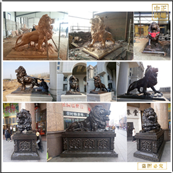 各種銅獅子雕塑定做 各種銅獅子雕塑定做