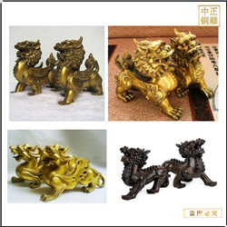 小型辦公室銅貔貅擺件 小型辦公室銅貔貅擺件