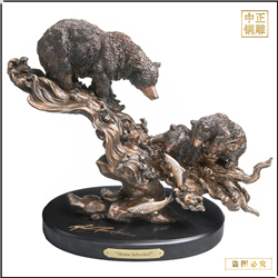 小松鼠銅雕塑 小松鼠銅雕塑