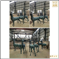 大型室外銅鹿擺件制作 大型室外銅鹿擺件制作