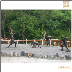 園林馬壩人捕獵銅雕塑 園林馬壩人捕獵銅雕塑