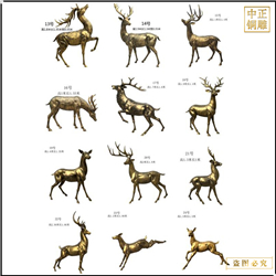 銅鹿雕塑批發(fā)廠家 銅鹿雕塑批發(fā)廠家