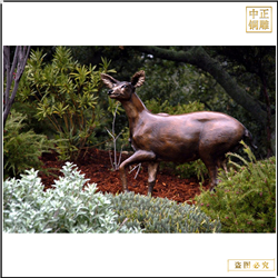 紫銅鹿鍛造動物雕塑廠家 紫銅鹿鍛造動物雕塑廠家