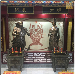 上古女?huà)z伏羲神像銅雕 上古女?huà)z伏羲神像銅雕