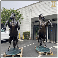 一對景觀銅馬雕塑 一對景觀銅馬雕塑