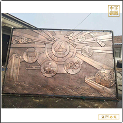 大型動(dòng)物浮雕背景墻 大型動(dòng)物浮雕背景墻