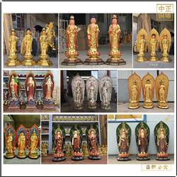 西方三圣銅佛像廠家出售 西方三圣銅佛像廠家出售