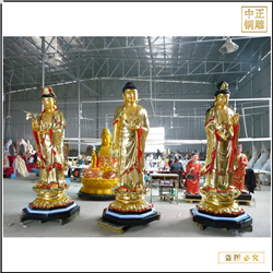 西方三圣銅佛像批發(fā)廠家 西方三圣銅佛像批發(fā)廠家