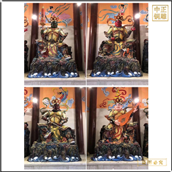 四大天王彩繪佛像 四大天王彩繪佛像