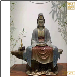 鑄造觀(guān)音菩薩銅像擺件 鑄造觀(guān)音菩薩銅像擺件