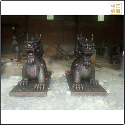 大門銅獬豸雕塑擺件 大門銅獬豸雕塑擺件