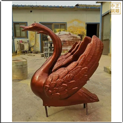 黃銅天鵝雕塑鑄造 黃銅天鵝雕塑鑄造