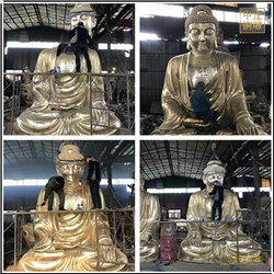 彩繪釋迦牟尼佛塑像鑄造 彩繪釋迦牟尼佛塑像鑄造