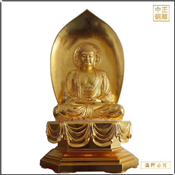 定制彩繪釋迦牟尼佛銅像 定制彩繪釋迦牟尼佛銅像