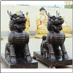 門口銅麒麟動(dòng)物雕塑 門口銅麒麟動(dòng)物雕塑
