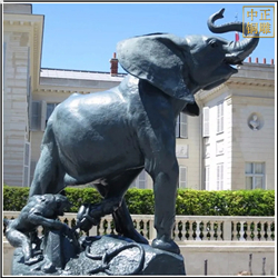 鑄銅關(guān)公 景觀銅大象雕塑