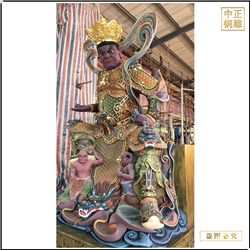 鑄銅關(guān)公 大型彩繪坐像四大天王佛像