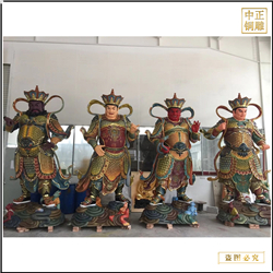 鑄銅關(guān)公 寺廟銅四大天王銅佛像雕塑