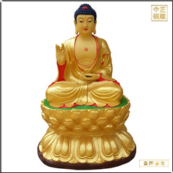 寺廟釋迦牟尼佛銅像擺件 寺廟釋迦牟尼佛銅像擺件