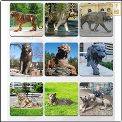 不同樣式老虎銅雕塑 不同樣式老虎銅雕塑