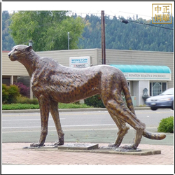 鑄銅關公 花豹銅雕塑鑄造