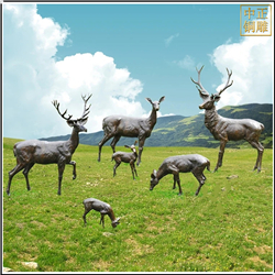 鑄銅關(guān)公 群鹿雕塑鑄造價格
