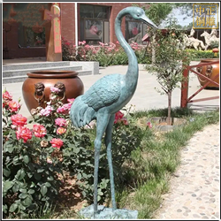 鑄銅關(guān)公 園林仙鶴銅雕塑擺件