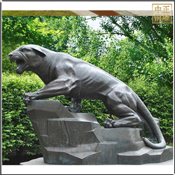園林銅豹雕塑鑄造 園林銅豹雕塑鑄造