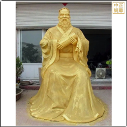 2米坐像孔子雕塑雕刻 2米坐像孔子雕塑雕刻