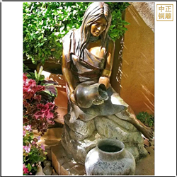 鑄銅關(guān)公 花園西方人物銅雕塑