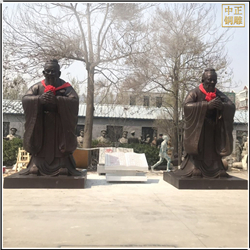鑄銅關(guān)公 大型室外孔子雕塑鑄造