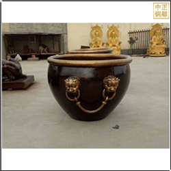 鑄銅關(guān)公 帶環(huán)銅缸鑄造