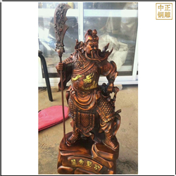 鑄銅關(guān)公 大型關(guān)公立刀銅雕塑像