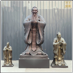 鑄銅關(guān)公 定做孔子銅雕塑鑄造廠(chǎng)