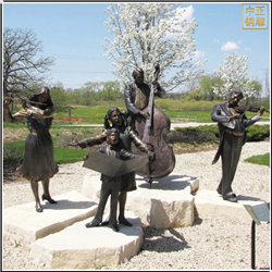 鑄銅關(guān)公 廣場(chǎng)演奏人物銅雕塑