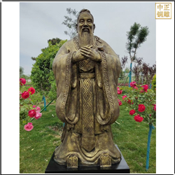 鑄銅關(guān)公 公園孔子雕塑鑄造廠(chǎng)家
