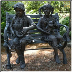 鑄銅關(guān)公 園林小孩銅雕塑