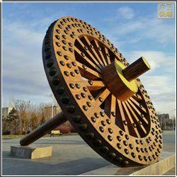 鑄銅關(guān)公 碾子廣場景觀銅雕塑