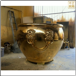 鑄銅關(guān)公 鎏金大銅缸制作廠家