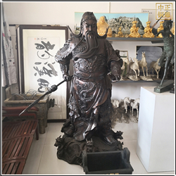 橫刀關(guān)公銅像 橫刀關(guān)公銅像