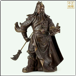 鑄銅關(guān)公 橫刀睜眼關(guān)公銅像