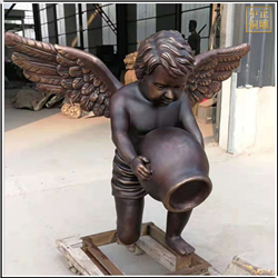 鑄銅關(guān)公 西方小天使人物雕塑