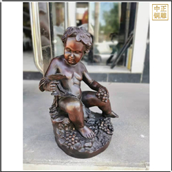 小孩孩人物銅雕塑 小孩孩人物銅雕塑