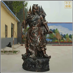 九龍銅關(guān)公雕塑擺件 九龍銅關(guān)公雕塑擺件