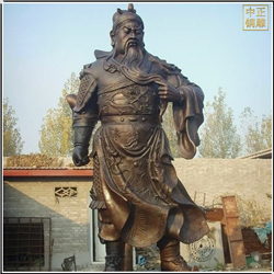站像大型捋胡子關(guān)公雕像鑄造 站像大型捋胡子關(guān)公雕像鑄造